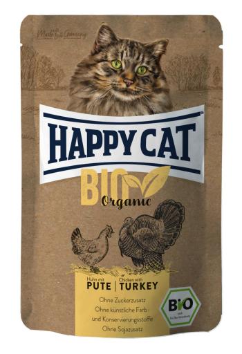 Happy Cat Pouch Bio Poulet & Dinde 85 g Lot de 12