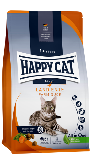 Happy Cat CANARD Fermier Sans Céréale 4 Kg